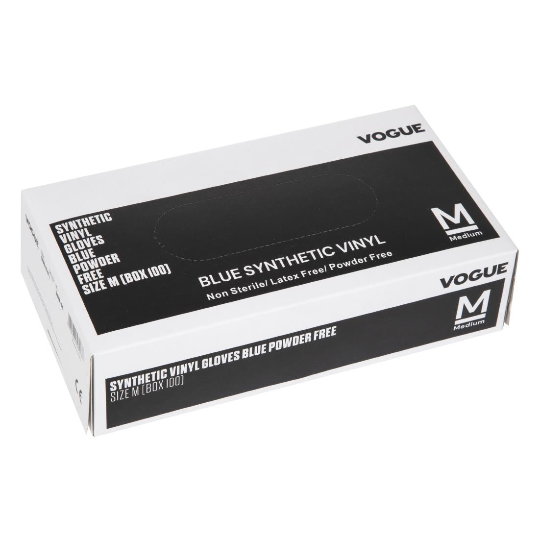 Hygiplas Powder-Free Vinyl Gloves Blue Medium (100 Pack) • PAS-CF403-M