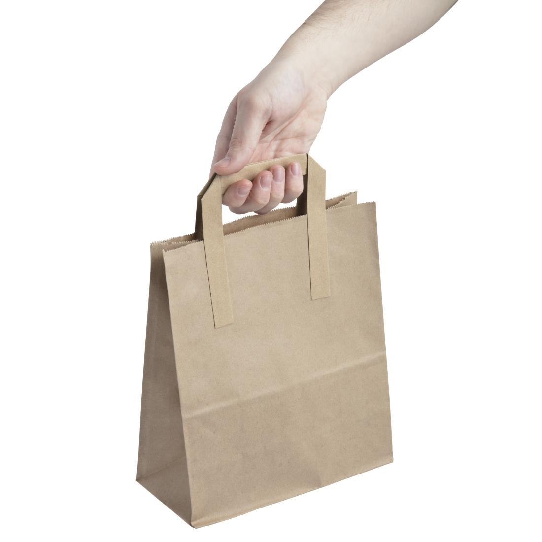 Fiesta Compostable Recycled Brown Paper Carrier Bags Medium (250 Pack) (Pack of 250) • PAS-CF591