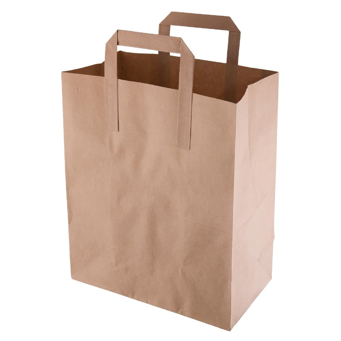 Fiesta Compostable Recycled Brown Paper Carrier Bags Medium (250 Pack) (Pack of 250) • PAS-CF591