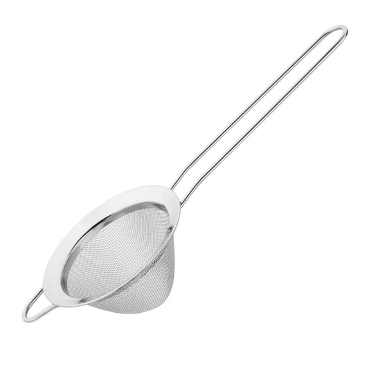 Olympia Fine Mesh Strainer (40(Ø)x45(H)x75(W)x200(D)mm. Stainless steel) • PAS-CF648