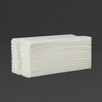 Jantex C Fold White Hand Towels (2 ply. 153 sheets per sleeve. 15 sleeves per pack) • PAS-CF796
