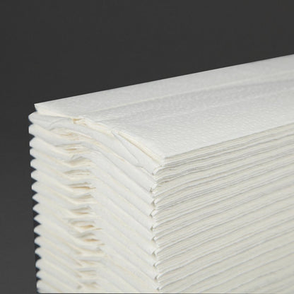 Jantex C Fold White Hand Towels (2 ply. 153 sheets per sleeve. 15 sleeves per pack) • PAS-CF796
