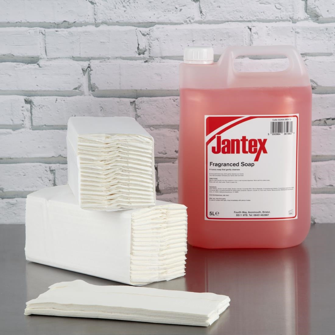 Jantex C Fold White Hand Towels (2 ply. 153 sheets per sleeve. 15 sleeves per pack) • PAS-CF796