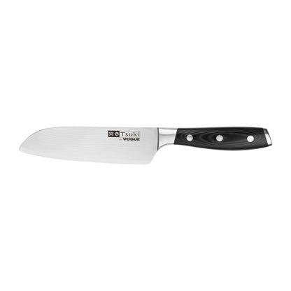Vogue Tsuki Series 7 Santoku Knife Black 175mm • PAS-CF844