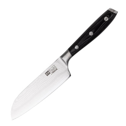 Vogue Tsuki Series 7 Santoku Knife Black 14.3cm • PAS-CF845