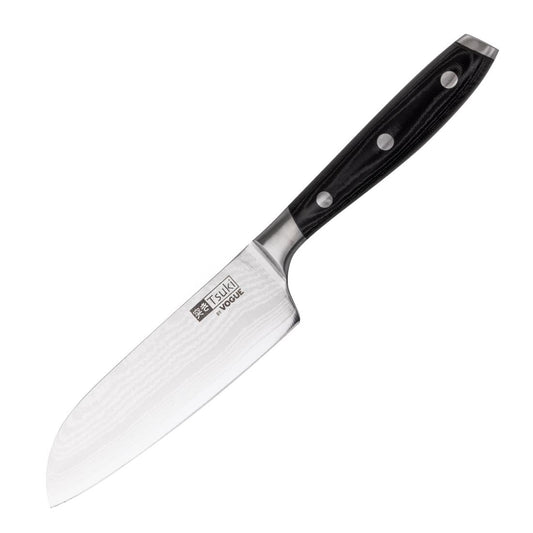 Vogue Tsuki Series 7 Santoku Knife Black 14.3cm • PAS-CF845