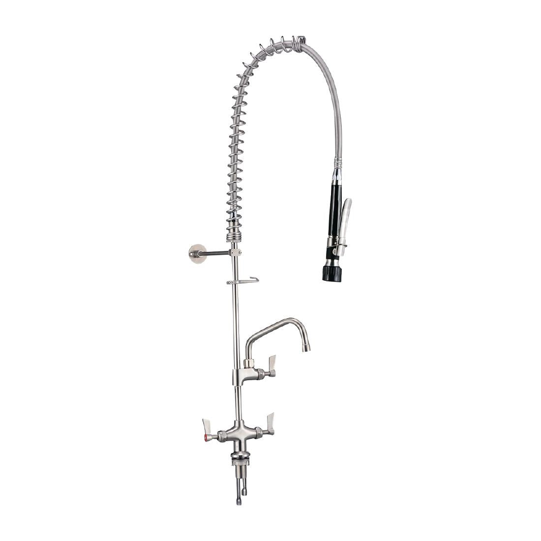 3monkeez Hob Mounted Pre-Rinse Tap with 152mm Pot Filler Black (Dimensions: 950(H) x 268(W)mm / 37x11" | Output: 3.5Ltr/m) • PAS-CG163