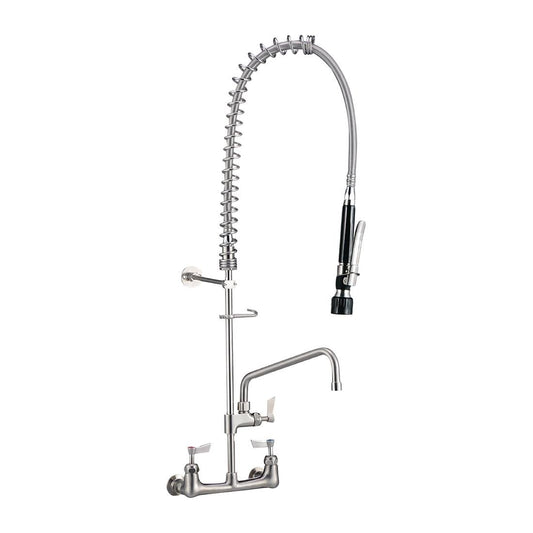 3monkeez Wall Mounted Pre-Rinse Tap with 305mm Pot Filler Black • PAS-CG171