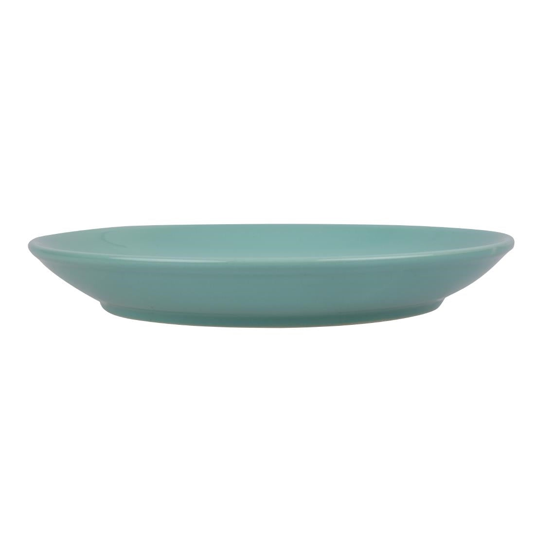 Olympia Cafe Coupe Plate Aqua - 205mm (12 Pack) (Pack of 12) • PAS-CG355