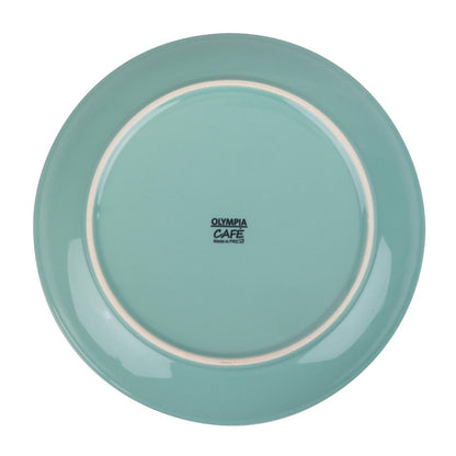 Olympia Cafe Coupe Plate Aqua - 205mm (12 Pack) (Pack of 12) • PAS-CG355