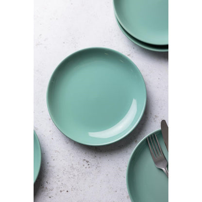 Olympia Cafe Coupe Plate Aqua - 205mm (12 Pack) (Pack of 12) • PAS-CG355