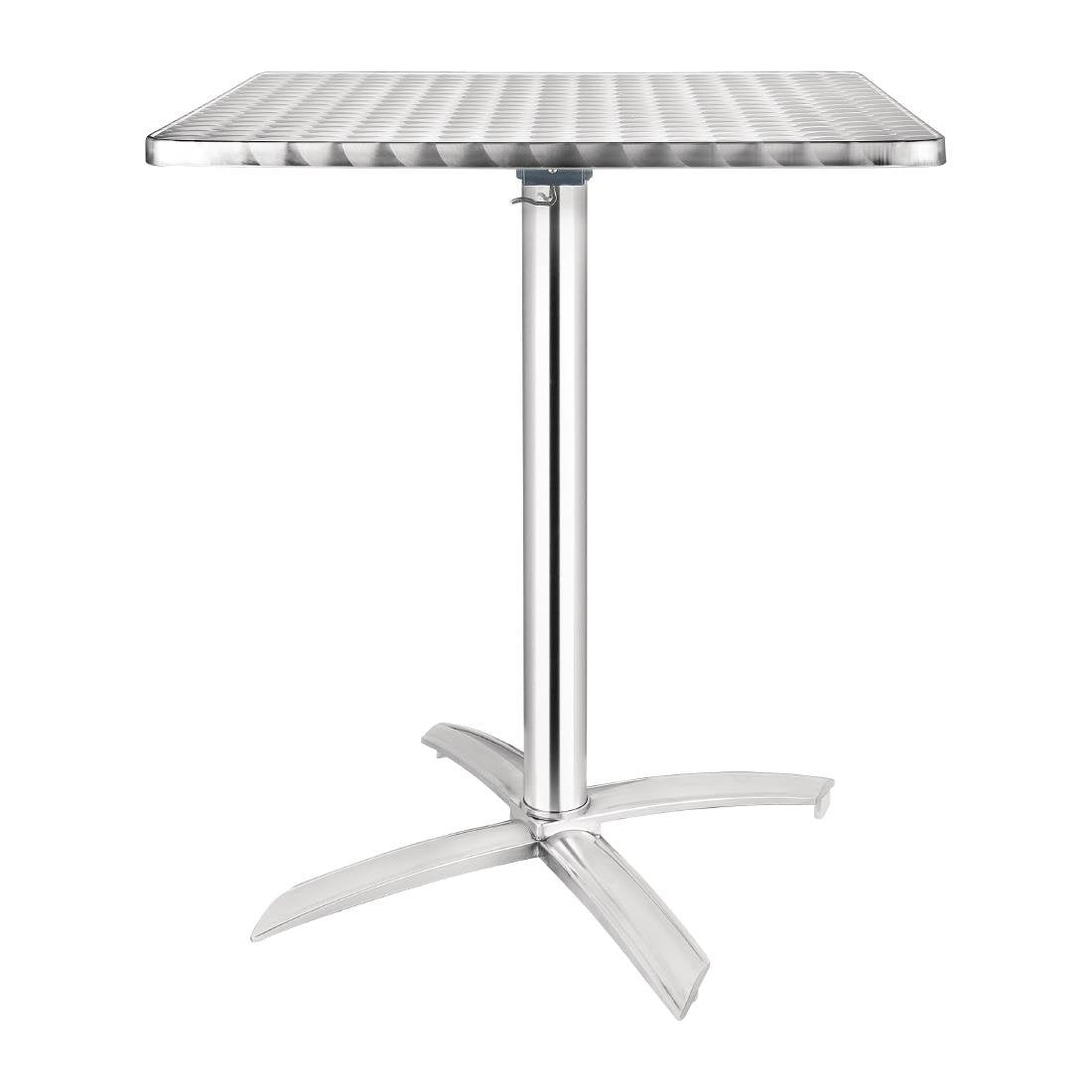 Bolero Square Flip-Top Table Stainless Steel 600mm • PAS-CG838