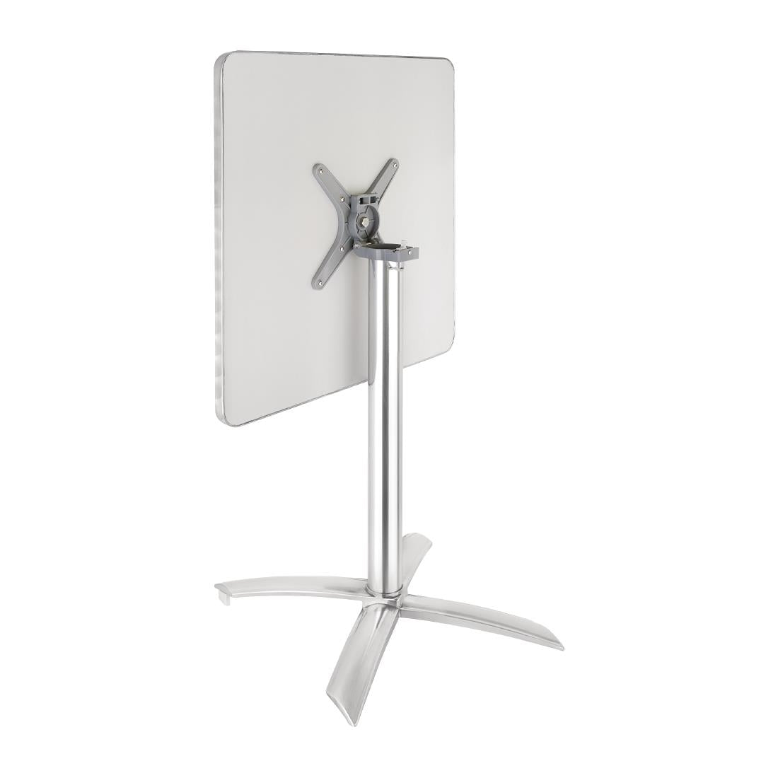 Bolero Square Flip-Top Table Stainless Steel 600mm • PAS-CG838