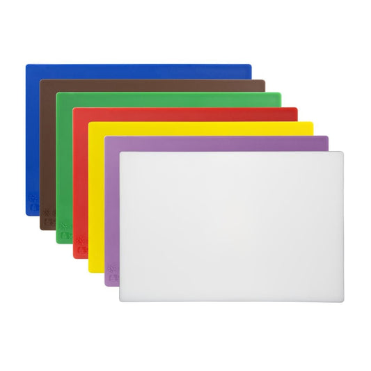 Hygiplas Low Density Chopping Boards 450x300x10mm (7 Pack) (Pack of 7) • PAS-CH042