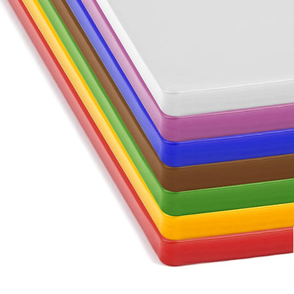 Hygiplas Low Density Chopping Boards 450x300x20mm (7 Pack) (450(L)x300(W)x20(H)mm | LDPE) • PAS-CH044