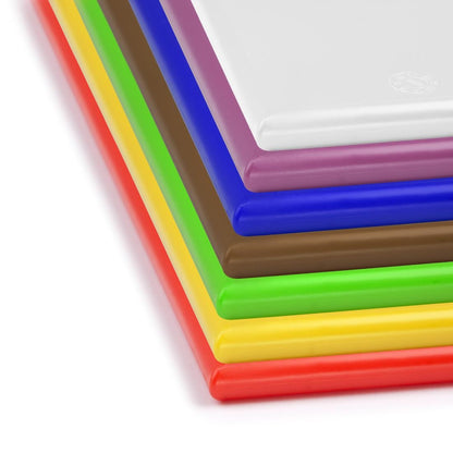 Hygiplas High Density Antibacterial Chopping Boards 450x300x10mm (7 Pack) (450(L)x300(W)x10(H)mm | LDPE) • PAS-CH045