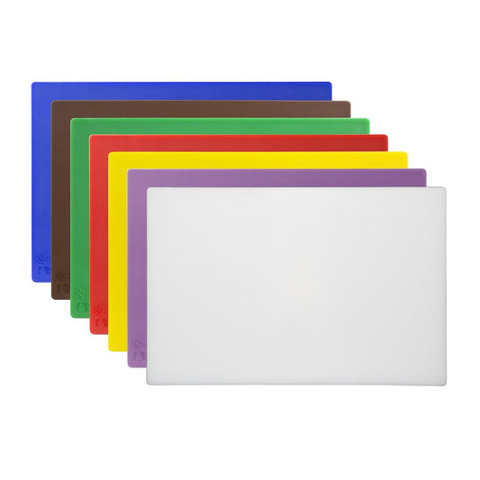 Hygiplas AntiBacterial Low Density Chopping Boards 450x300x10mm (7 Pack) • PAS-CH046