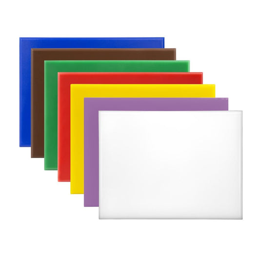 Hygiplas High Density Chopping Boards 229x305x12mm (7 Pack) (305(L)x229(W)x12(H)mm| HDPE) • PAS-CH050