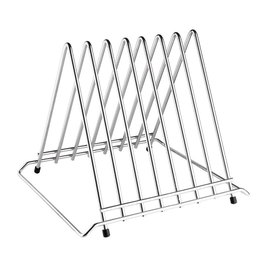 Hygiplas Stainless Steel Heavy Duty Chopping Board Rack - 7 Slots • PAS-CH052
