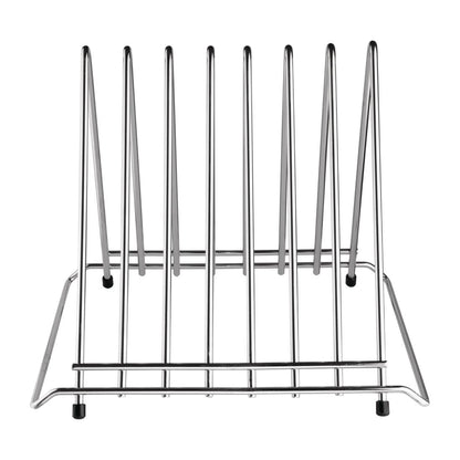Hygiplas Stainless Steel Heavy Duty Chopping Board Rack - 7 Slots • PAS-CH052
