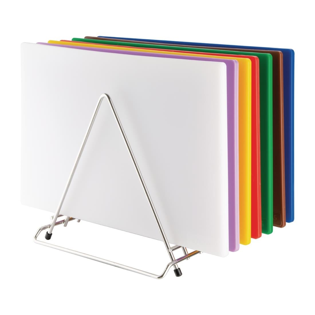 Hygiplas Stainless Steel Heavy Duty Chopping Board Rack - 7 Slots • PAS-CH052