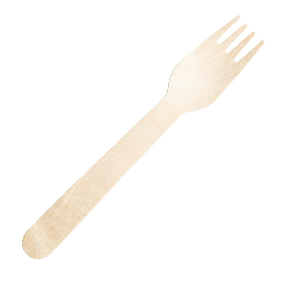 Fiesta Compostable Individually Wrapped Wooden Forks (500 Pack) (Compostable | Pack quantity: 500) • PAS-CH083
