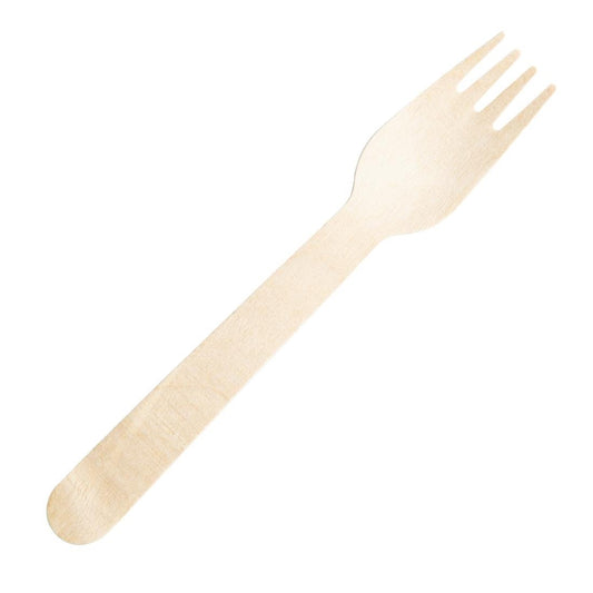 Fiesta Compostable Individually Wrapped Wooden Forks (500 Pack) (Pack of 500) • PAS-CH083