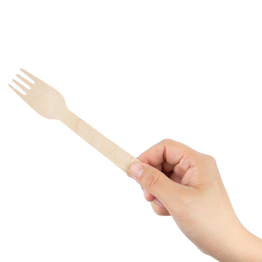 Fiesta Compostable Individually Wrapped Wooden Forks (500 Pack) (Compostable | Pack quantity: 500) • PAS-CH083