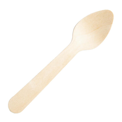 Fiesta Compostable Individually Wrapped Wooden Teaspoons (500 Pack) (Pack of 500) • PAS-CH085