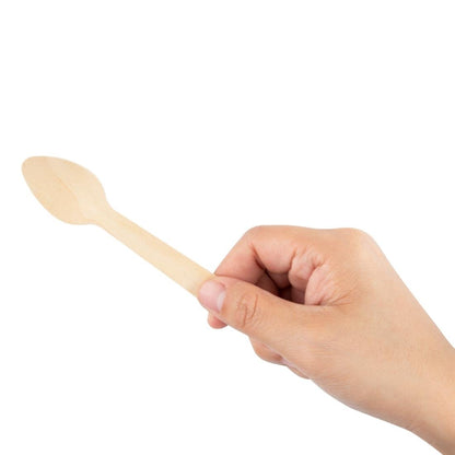 Fiesta Compostable Individually Wrapped Wooden Teaspoons (500 Pack) (Pack of 500) • PAS-CH085