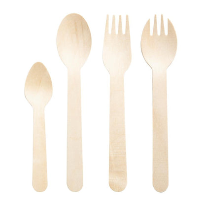 Fiesta Compostable Individually Wrapped Wooden Sporks (500 Pack) (Pack of 500) • PAS-CH086