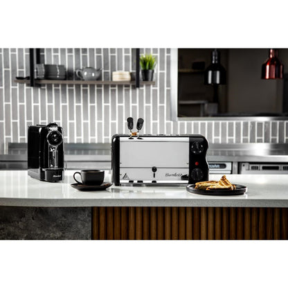Rowlett Esprit 4 Slot Toaster Jet Black w/2x Additional Elements & Sandwich Cage • PAS-HW913-A