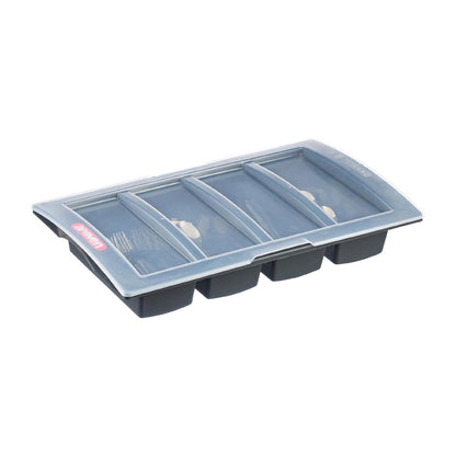 Araven Dark Grey Cutlery Tray with Lid • PAS-CH934