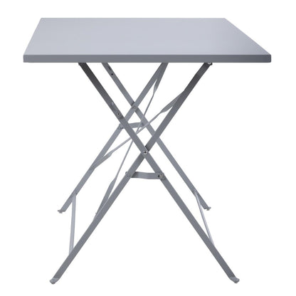 Bolero Pavement Style Folding Table Grey 1100mm x 700mm • PAS-CH969