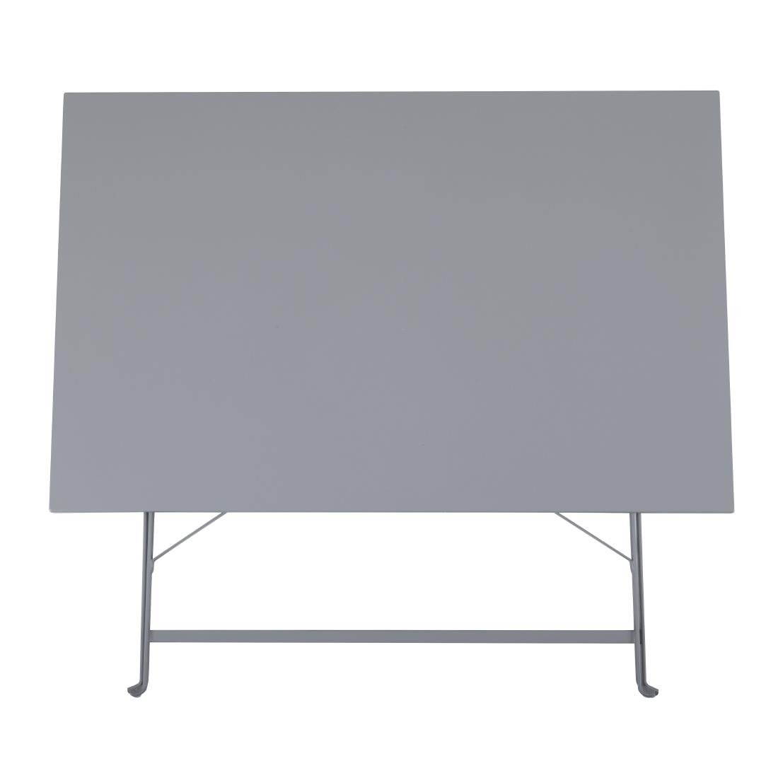 Bolero Pavement Style Folding Table Grey 1100mm x 700mm • PAS-CH969