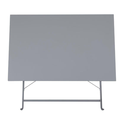 Bolero Pavement Style Folding Table Grey 1100mm x 700mm • PAS-CH969