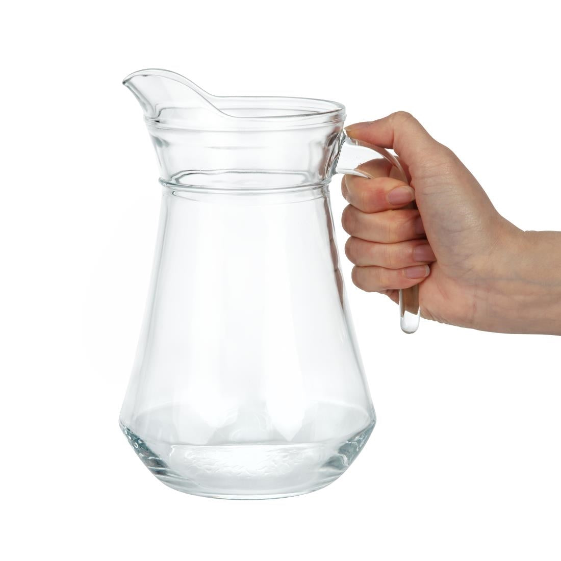 Arcoroc Glass Jug and Lid 1.3Ltr with Plastic Ice Stopper • PAS-CH988