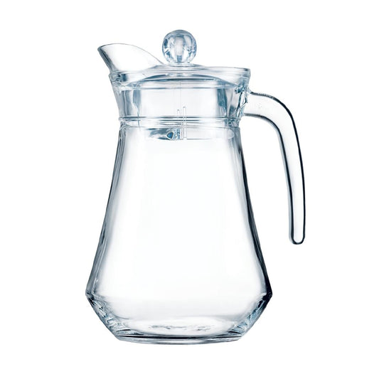 Arcoroc Glass Jug and Lid 1.3Ltr with Plastic Ice Stopper • PAS-CH988