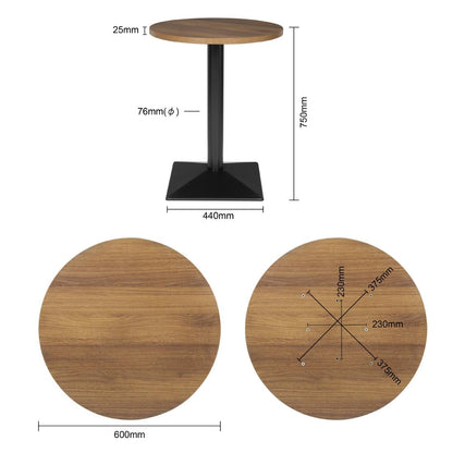 Bolero Complete Round Table 600mm (750(H)x600(Ø)mm. Table Top Thickness: 25mm) • PAS-CH993