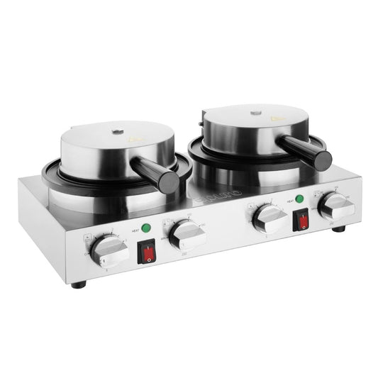 Apuro Double Round Belgian Waffle Maker • PAS-CJ533-A