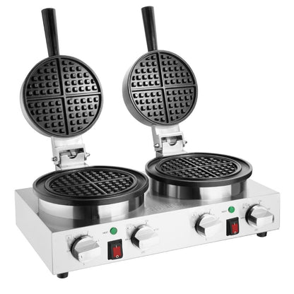Apuro Double Round Belgian Waffle Maker • PAS-CJ533-A
