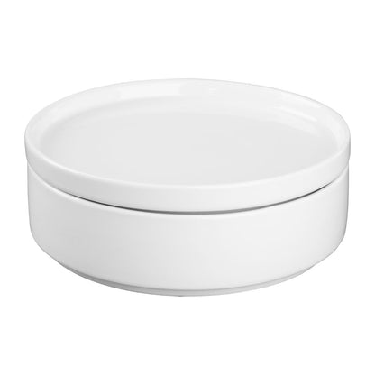 Olympia Whiteware Flat Round Plate - 152mm 6" (6 Pack) • PAS-FW812