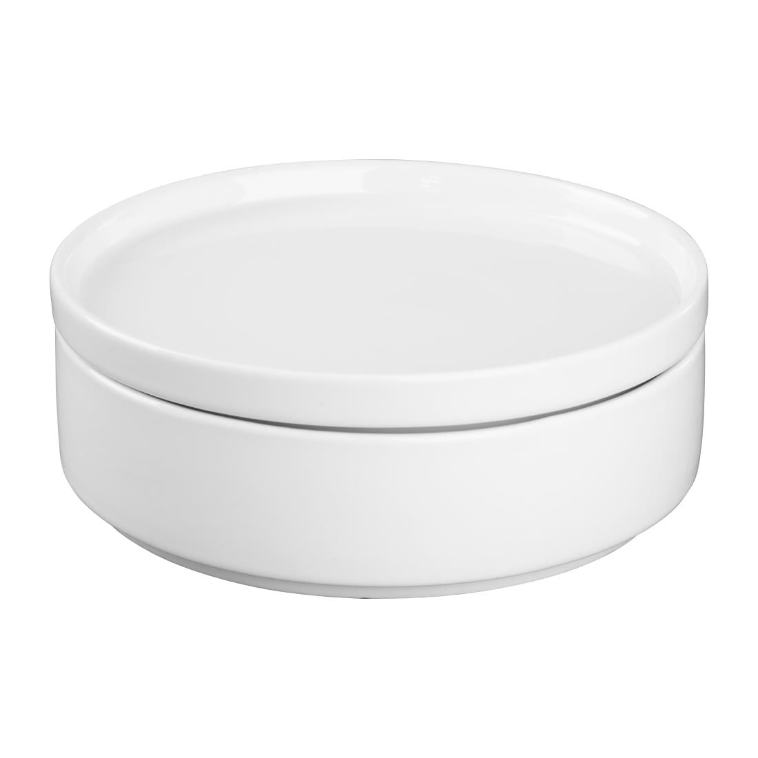 Olympia Whiteware Flat Walled Bowl - 152mm (6 Pack) • PAS-CK070