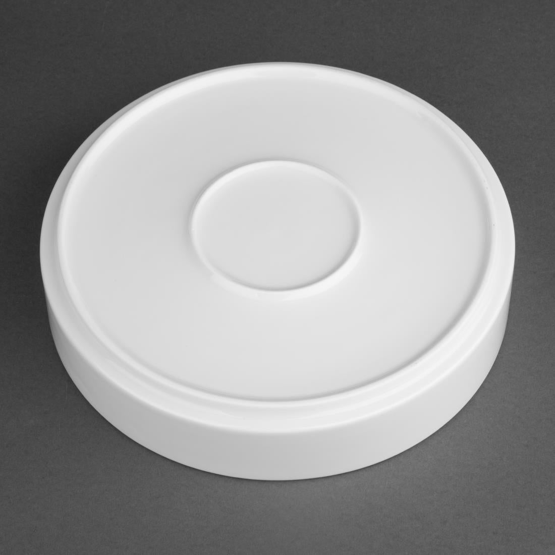 Olympia Whiteware Flat Walled Bowl - 215mm (4 Pack) (Pack of 4) • PAS-CK071