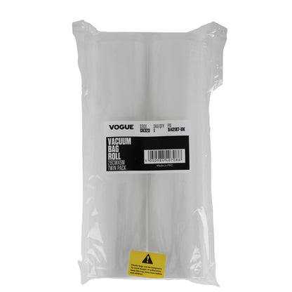 Vogue Vacuum Smooth Bag Roll 280mm Twin Pack • PAS-CK323