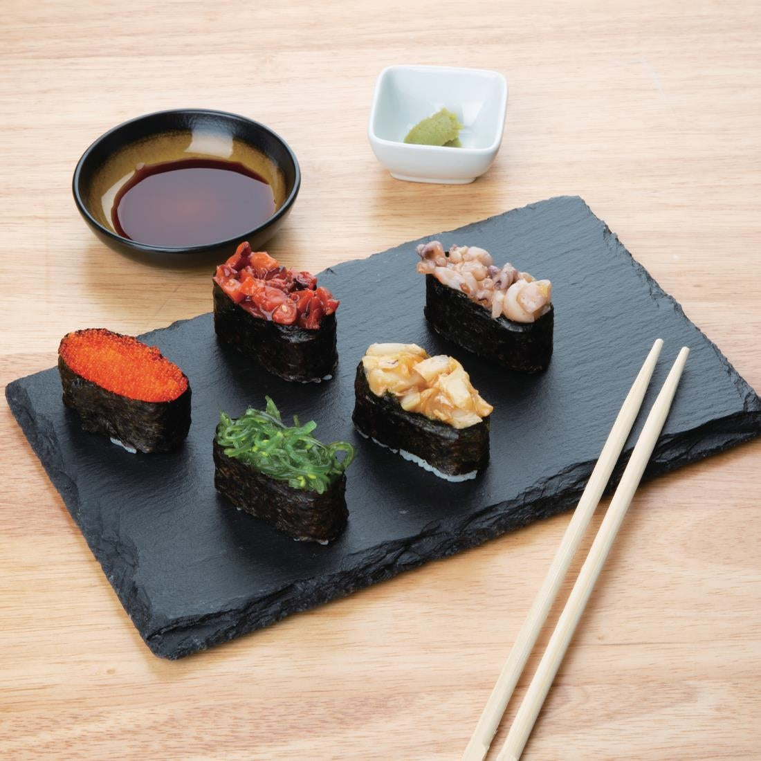 Olympia Natural Slate Boards GN 1/3 (2 Pack) • PAS-CK406