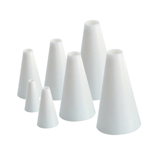 Chef Inox Thermo Tubes Piping Nozzles Decorating Set 7pc (Plain No 3-15) • PAS-CK425
