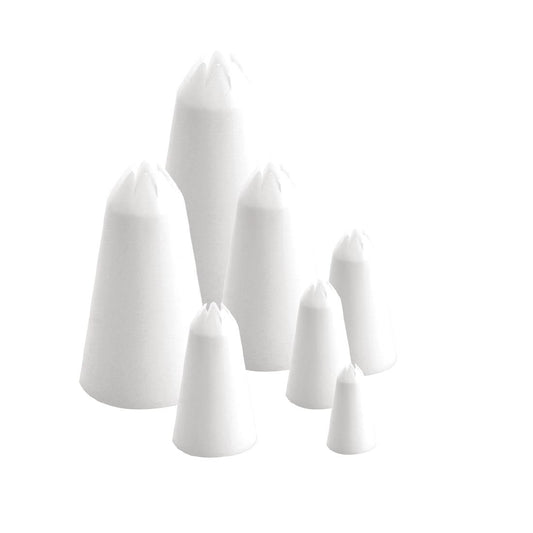 Chef Inox Star Thermo Tubes Piping Nozzles Decorating Set 7pc (Star No 3-15) • PAS-CK426