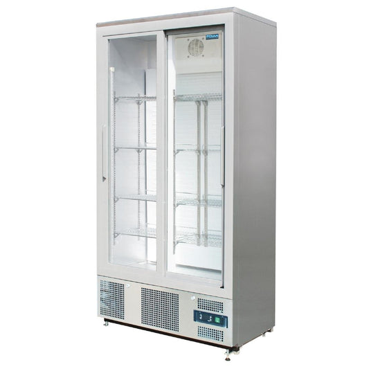 Polar G-Series Upright Back Bar Cooler With Double Sliding Doors 490Ltr • PAS-CK478-A