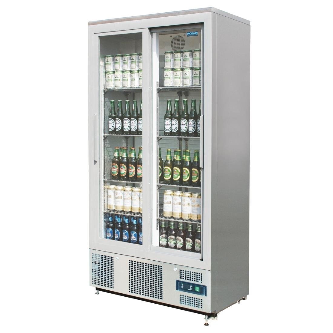 Polar G-Series Upright Back Bar Cooler With Double Sliding Doors 490Ltr • PAS-CK478-A